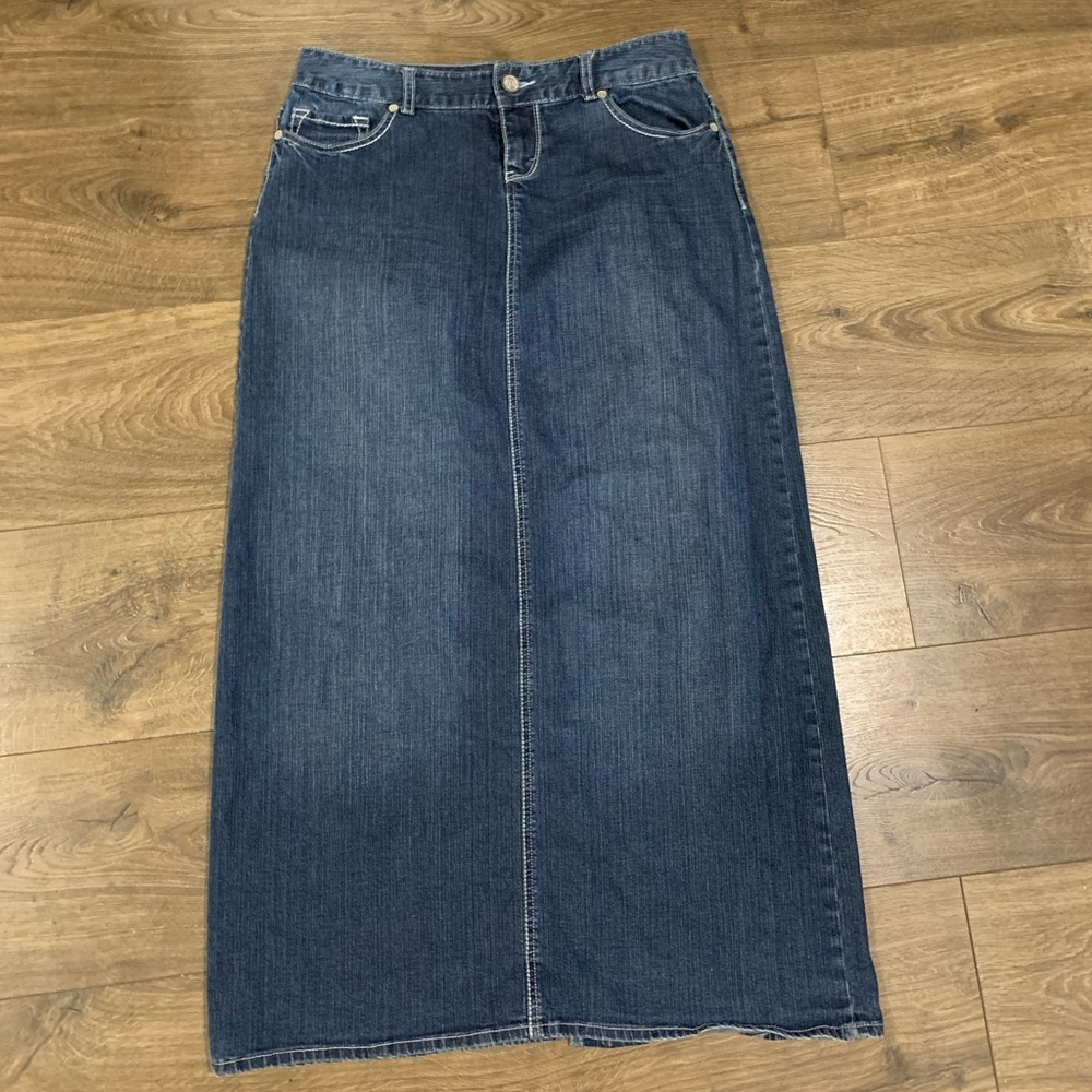 Maurices Long Denim Skirt